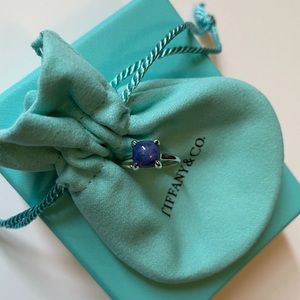 100% Authentic Tiffany&Co Paloma Picasso Sugar Stack Ring with Sodalite - size 5